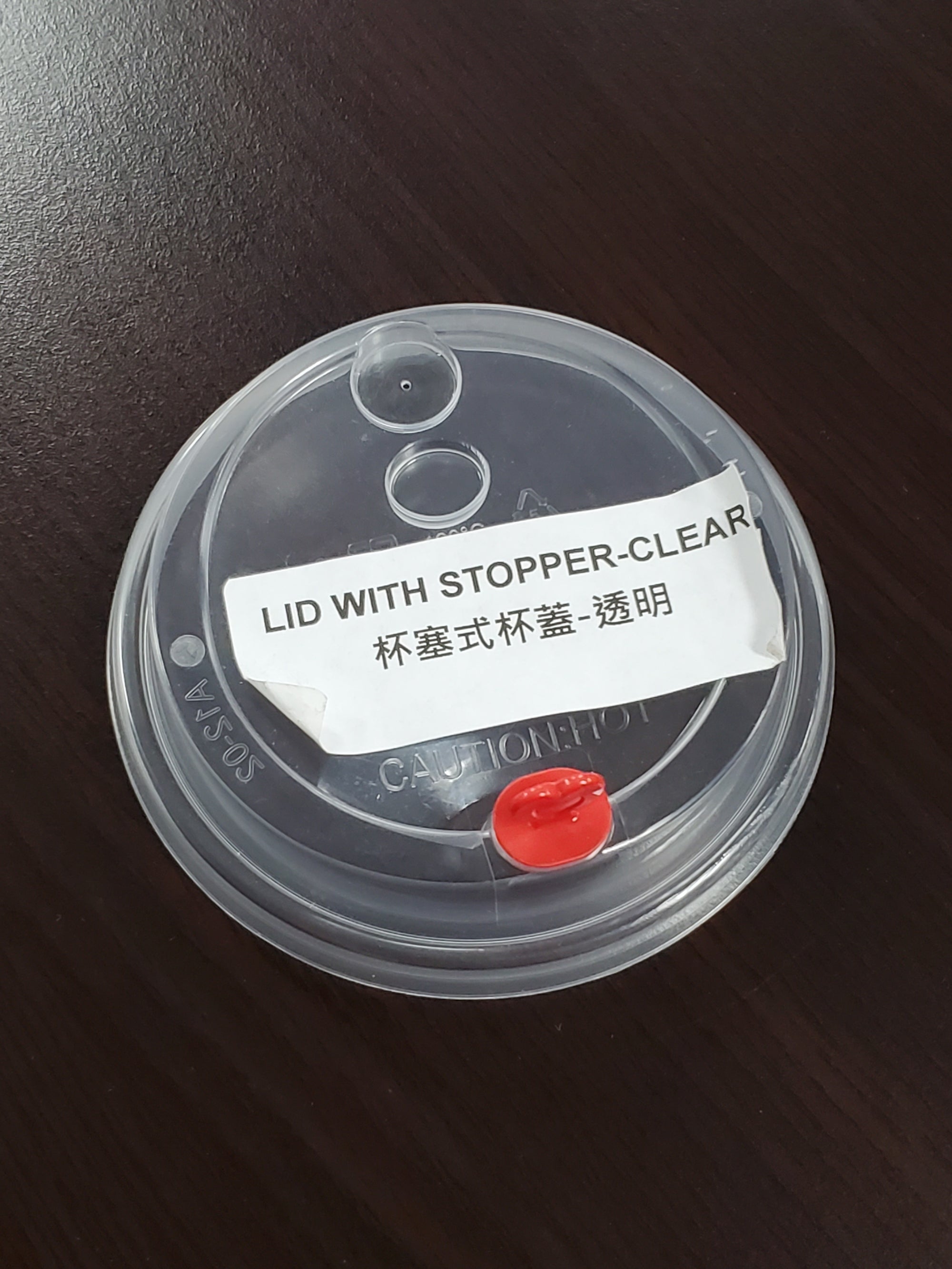 Lid With Stopper Clear 90mm 1000 PCS (Case)