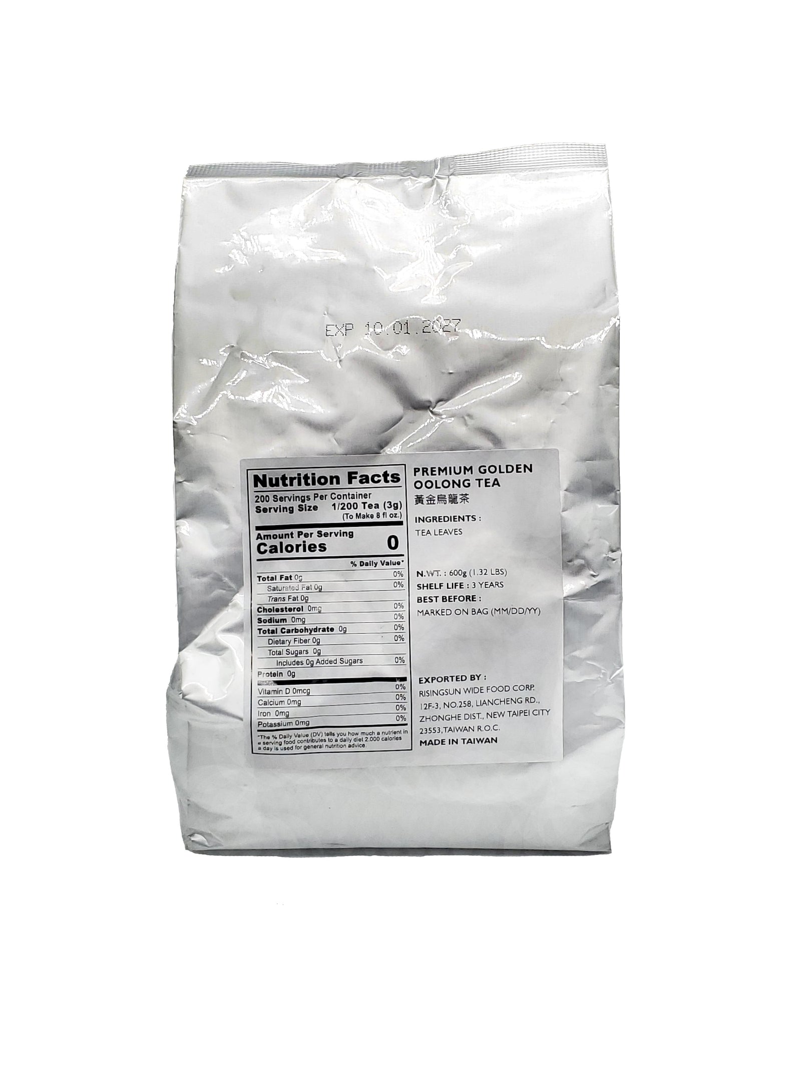 Premium Golden Oolong Tea Leave 600 G (Bag)