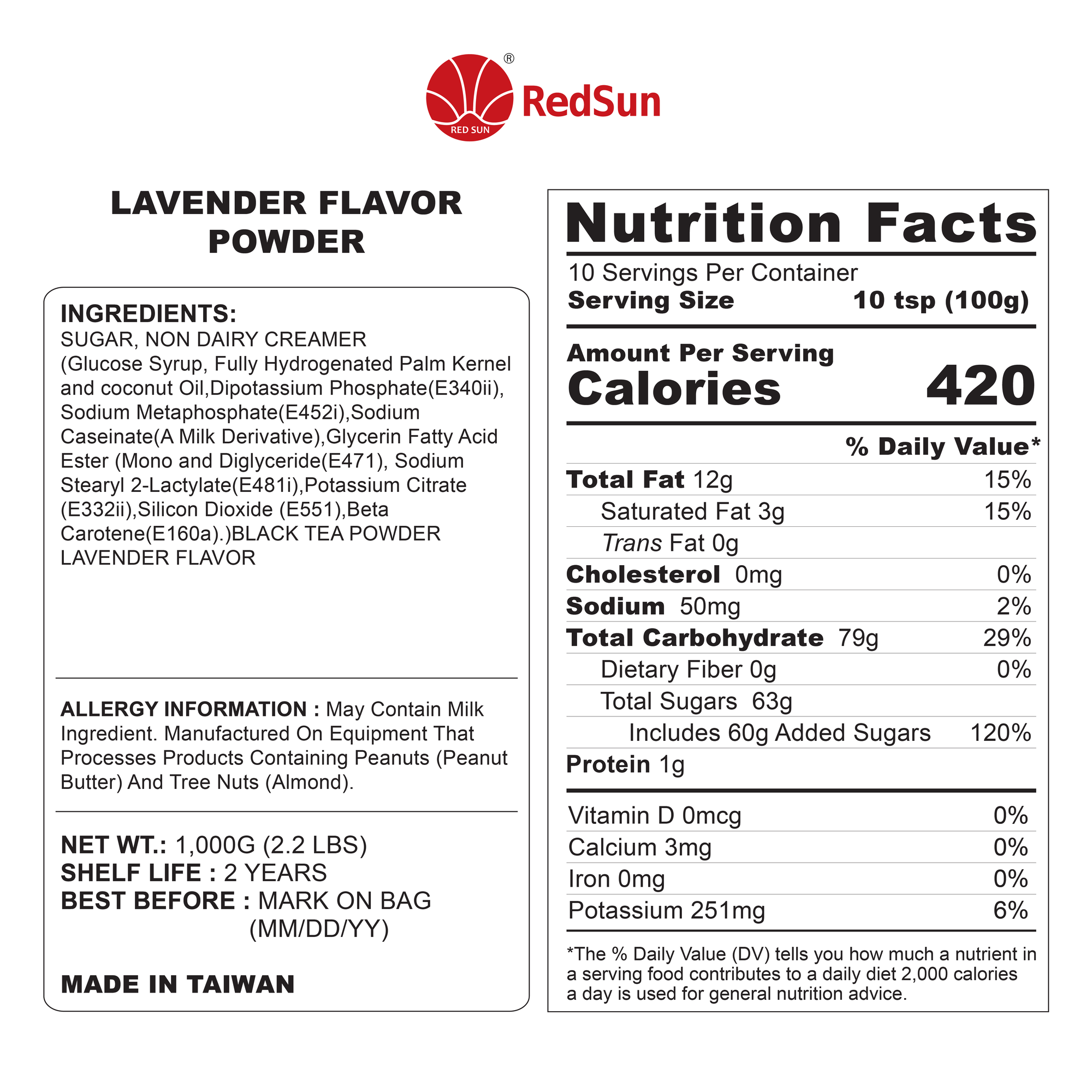 Lavender Powder 2.2LBS (Bag)